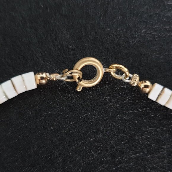 Vintage 1980s Southwestern Heishi-Style Shell & Chrysocolla Necklace - Picture 7 of 12